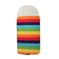 Vente en gros Sac de couchage pour poussette de bébé en plein air pour enfants en laine tricotée anti-coup de pied couverture de couchage en velours à fermeture éclair