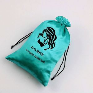 Bolsas de satén púrpura con cordón, <span class=keywords><strong>bolsa</strong></span> satinada con logotipo impreso, garantía de Comercio de <span class=keywords><strong>Alibaba</strong></span> - Product Image 3