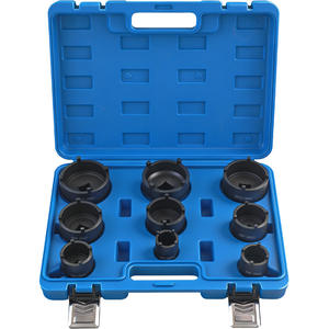 Juego de 9 Piezas de Manguitos para Tuercas de Rodamiento de Cuatro Dientes de Alta Especificación para Vehículos Chevrolet Iveco, Kit de Herramientas de Grado Industrial - Product Image 1