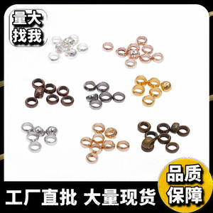 Positioning Beads Copper Electroplated <b>Spacer</b> Beads For DIY Jewelry Making 6mm Round Tube Beads With High Color Retention - Product Image 4