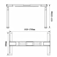 Bureau de travail électrique réglable en hauteur pour ordinateur, poste de travail moderne ergonomique pour la maison, table d'étude assis-debout