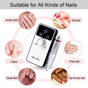 Perceuse à ongles portable rechargeable 45000 tr/min, polisseuse électrique haute vitesse pour le retrait du gel et la manucure - Product Image 3