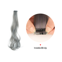 Extensions de cheveux bouclés à clipser de 20 pouces, vente en gros, postiches synthétiques, extensions de cheveux colorées une pièce