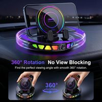 Chargeur de voiture sans fil en gros, commande en gros, 15W, commande à une main, lumière RGB, compatible dropshipping, tous smartphones