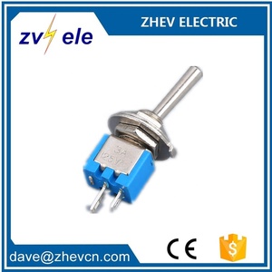 Interrupteur à bascule ON-OFF Mini <span class=keywords><strong>SMST</strong></span>-101 M5 2 broches à souder avec interrupteur à bascule bleu 3A 125V - Product Image 5