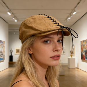 Casquette de newsboy rayée style cool <span class=keywords><strong>et</strong></span> audacieux pour femme, béret audacieux <span class=keywords><strong>et</strong></span> tendance |   Vêtements de plage pour toutes les saisons |   Mode polyvalente <span class=keywords><strong>et</strong></span> tendance pour affiner <span class=keywords><strong>le</strong></span> visage - Product Image 6
