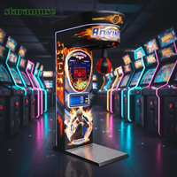 Machine de boxe arcade Dragon Fist avec accepteur de billets personnalisé, pour sports de combat, à monnayeur, pour intérieur, version anglaise