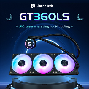 Sistema de Refrigeración Líquida AIO de Aluminio de 360 mm Linengcooling, Iluminación ARGB, Refrigerador de CPU para Caja de Ordenador, Compatible con PC Gaming, Alto Rendimiento - Product Image 1