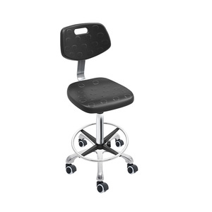 Hewei Industrial PU Swivel <b>Stool</b> Height <b>Adjustable</b> With Casters For Workshop Laboratory Use - Product Image 1