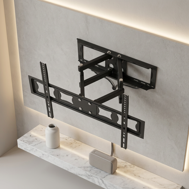 Heavy Duty TV Bracket with Swivel Feature 32\"-75\" LCD LED Flat Screen Wall Mount Steel Extension Arms Motion TV Stand