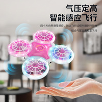 Mini drone UFO RC 2.4G avec maintien d'altitude pour fille, avec éclairage LED éblouissant, spectacle lumineux, utilisation facile, capteur d'évitement d'obstacles