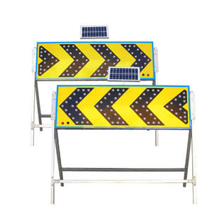 Lámpara de Advertencia LED de Dirección Unidireccional, Luz Intermitente Solar con Señalización de Flecha - Product Image 1