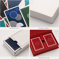 Cartes à Jouer Personnalisées avec Boîte de Présentation, Design Personnalisé, Jeu de Cartes à Coins Arrondis pour Coffret Cadeau, Jeu et Collection
