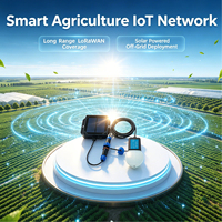 Capteur de température et d'humidité de surface solaire LoRaWAN, étanche, longue portée, pour l'agriculture de précision