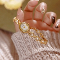 Montres pour femmes BS Bee Sister FA1865, montres à quartz tendance, montres ovales dorées, bracelets élégants pour femmes, montres en perles pour femmes, classiques