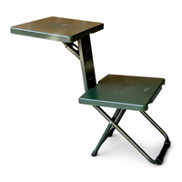 Chaise pliante avec table intégrée, portable, pour le camping, les pique-niques, l'étude, la lecture en extérieur