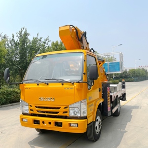 नया iu डीजल मैनुअल हवाई कार्य मंच 32 मीटर हाइड्रोलिक ट्रक बूम लिफ्ट वाहन सुरक्षा प्रणाली के साथ - Product Image 6