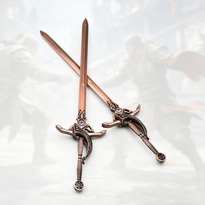 Metallic Customized Cartoon Anime Film Movie IP Game Mini Prop Small Cold Arms Mini Sword 3D Mini Props for Video Games - Product Image 1