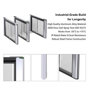 Automatic Swing Gate Access Control System Face Recognition RFID Aluminum Pedestrian Turnstile Security Barrier Gate - Product Image 4