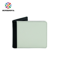 SUPERNOVA In Bianco di Sublimazione di Cuoio Del Raccoglitore Personalizzato Stampato moneybag borsa con COIN POCKET MEN-CN004