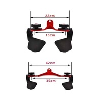 Lot de 8 poignées réglables en métal pour musculation, traction dorsale, accessoire de machine à câble