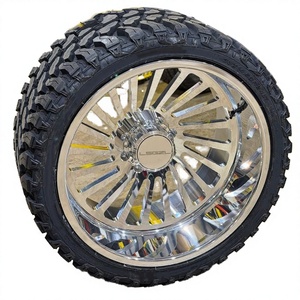 Cerchi in Lega di Alluminio Forgiati a Forma di H per Fuoristrada SUV e Pickup, Finitura Cromata Lucida per F150 F250 - Product Image 1