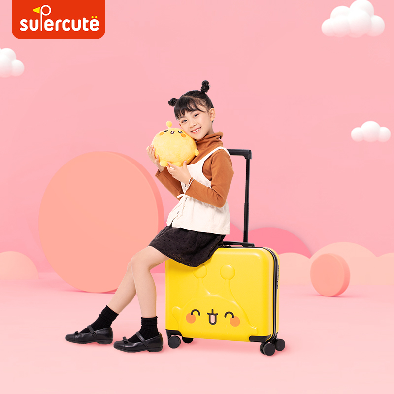 Суперсимпатичные сумки для багажа, сумки-тележки с колесами, Детский чемодан, дорожные сумки, чемоданы для детей