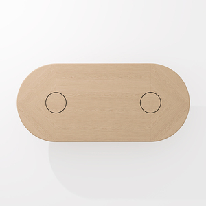 Table de réunion de forme ovale de luxe avec des <span class=keywords><strong>lignes</strong></span> essentielles et des formes <span class=keywords><strong>sinueuses</strong></span> - Product Image 3