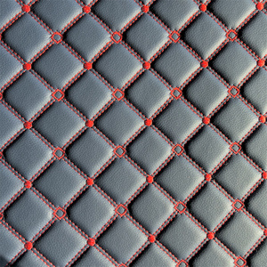 Matériau de tapis de voiture en cuir Matériaux de tapis de voiture en PVC personnalisés Matériaux de couverture de siège en rouleau avec la meilleure qualité - Product Image 3