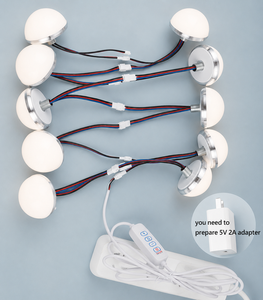 Lampadina LED USB per Specchio da Trucco, Luce Dimmerabile 5V per Specchio da Toeletta, Lampada Decorativa da Parete per Bagno - Product Image 3