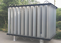 Vaporizador de temperatura ambiente de aire de oxígeno líquido criogénico de alta calidad con motor PLC Gear Motor-Alta seguridad Larga vida útil