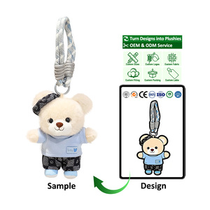 Llavero <span class=keywords><strong>de</strong></span> peluche <span class=keywords><strong>de</strong></span> oso <span class=keywords><strong>de</strong></span> peluche, personalizado, mini, lindo, para fabricantes, colgante para bolso - Product Image 1