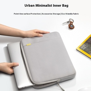 Matériau en néoprène personnalisé imperméable à l'eau dur voyage pochette pour ordinateur portable fermeture à glissière coussin d'air ceinture Style de mode pour <span class=keywords><strong>Apple</strong></span> <span class=keywords><strong>Mac</strong></span> Mini - Product Image 3