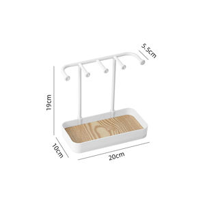 Cintre de collier en bois en <span class=keywords><strong>plastique</strong></span> durable de haute qualité présentoir multi-bijoux pour le stockage domestique de table utilisé comme étagère - Product Image 3