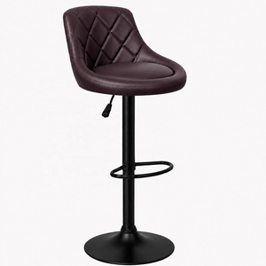 Chaise minimaliste moderne de luxe légère de style nordique haut de gamme avec dossier, tabouret de bar, tabouret de bar pour îlot, style luxe léger - Product Image 4
