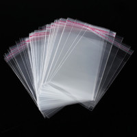 Prix usine emballage personnalisé Transparent clair BOPP Opp sacs en plastique avec auto-adhésif pour vêtements chaussettes