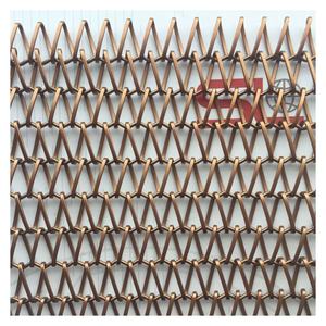 צבע יפה משושה דקורטיבי רשת מתכת דקורטיבית עיצוב פנים אריג רגיל מסך פלדה מרותך - Product Image 5