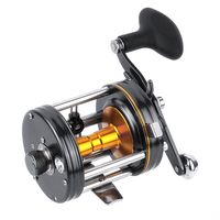 CKOTIAN C6-G Moulinet de pêche à lancer et à la traîne pour gaucher, rapport de transmission 5.3:1, frein max 8kg, pour la pêche au poisson-chat, saumon, parruque, rayon et bar.