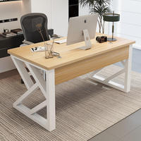 Bureau de direction moderne pour ordinateur portable, poste de travail de PDG, mobilier de bureau, bureau de patron, bureau informatique, bureau de direction haut de gamme - Prix de gros