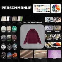 Sweat-shirt à capuche à épaules tombantes, Hoodie uni sans cordon pour le streetwear, Vêtements personnalisés en gros