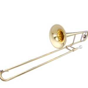 流行的bB色调金漆男高音长号，带黄铜铃铛 - Product Image 5
