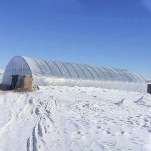 Serre solaire <span class=keywords><strong>passive</strong></span> Serres à tunnel Serre agricole à double arc avec couette pour hydroponique en zone froide - Product Image 6
