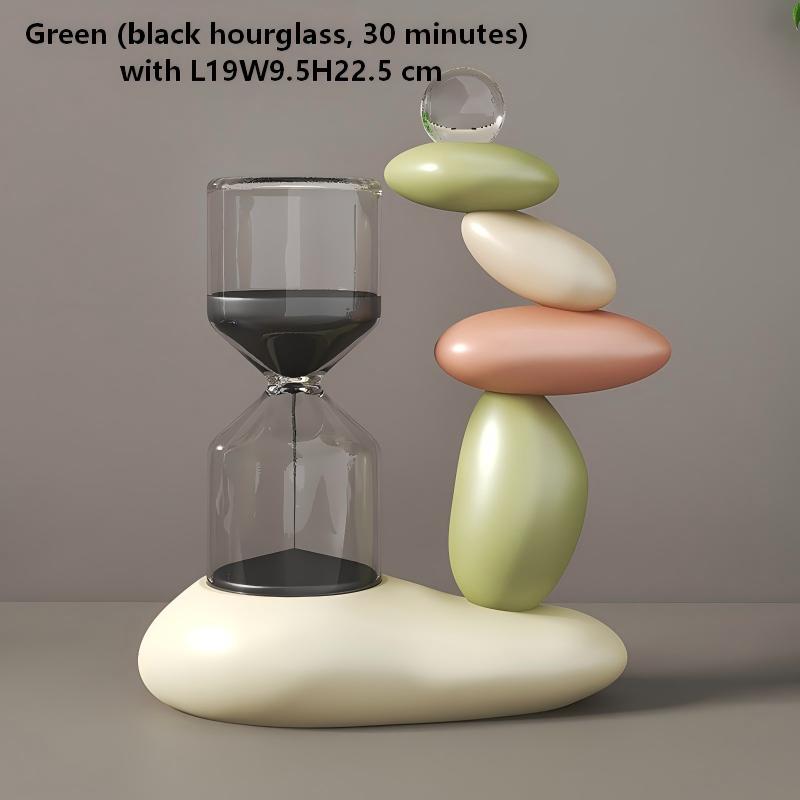 FKD6480G Pierre de transfert verte + Sablier noir