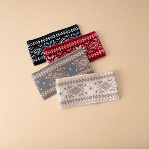Bandeau d'hiver en laine tricotée VINTAGE, <span class=keywords><strong>cache</strong></span>-oreilles en <span class=keywords><strong>cachemire</strong></span> - Product Image 6