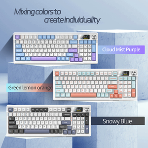 Lvkidron 95-Key RGB có dây trò chơi Bàn phím Ba chế độ BT Full key <span class=keywords><strong>hot</strong></span> swappable Gasket mới không dây cơ khí bàn phím máy tính để bàn - Product Image 5