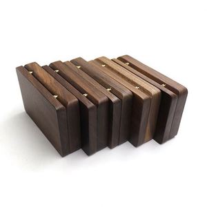 Wooden Handicraft <b>Box</b> Rectangular Walnut Hinged Storage <b>Box</b> for Keys Lipstick <b>Cards</b> - Product Image 6