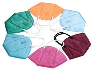 Masques pliables KN95 blancs, respirateurs emballés individuellement avec attaches élastiques - Product Image 4
