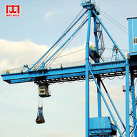 Déchargeur de navires 2000 TPH monté sur rail, type grappin, charbon, ciment, CE ISO, équipement de chargement de navires, terminal portuaire