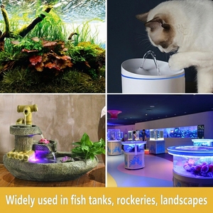 JSD DC Mini Dompelpomp 1-3W 180L/H Verstelbare Debiet Fonteinpomp voor Aquarium Huisdier Drinkfontein Hydroponics <span class=keywords><strong>DIY</strong></span> Knutselwerk - Product Image 4