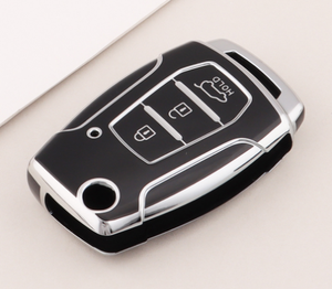 Pour <span class=keywords><strong>SsangYong</strong></span> <span class=keywords><strong>Kyron</strong></span> 2 Sanka Actyon Korando Tivoli TPU voiture Flip clé étui couverture protecteur coque Fob support sans clé accessoires - Product Image 2